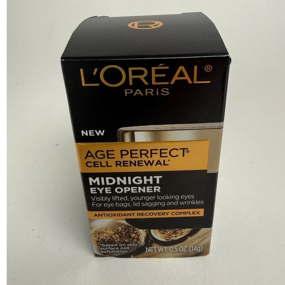 Loreal Paris Eye Cream Age Perfect Cell Renewal Midnight Eye Opener‎ 0.5 oz New